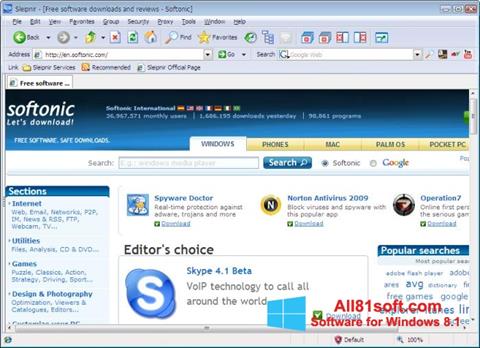 Képernyőkép Sleipnir Windows 8.1
