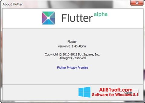 Képernyőkép Flutter Windows 8.1