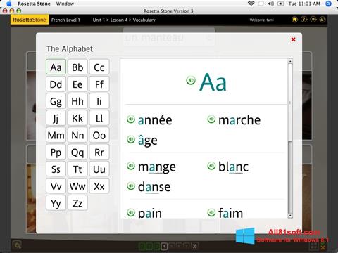 Képernyőkép Rosetta Stone Windows 8.1