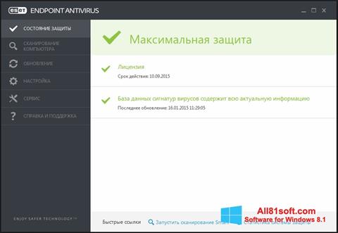 Képernyőkép ESET Endpoint Antivirus Windows 8.1