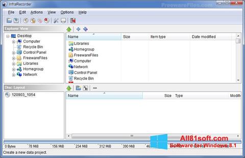 Képernyőkép InfraRecorder Windows 8.1