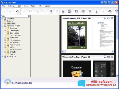 Képernyőkép PDF24 Creator Windows 8.1