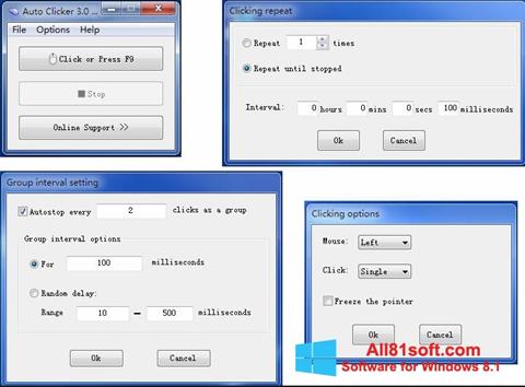 Képernyőkép GS Auto Clicker Windows 8.1