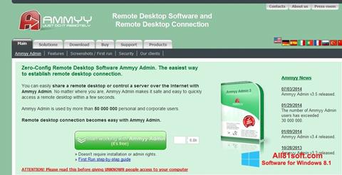Képernyőkép Ammyy Admin Windows 8.1