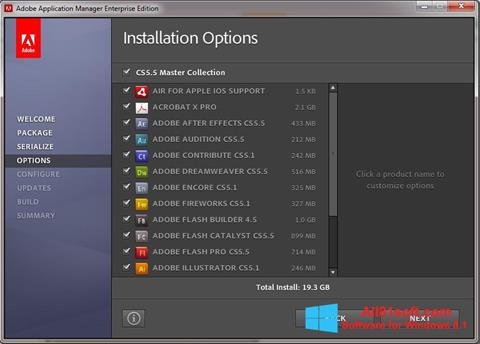 Képernyőkép Adobe Application Manager Windows 8.1