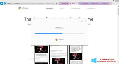 Képernyőkép Google Chrome Offline Installer Windows 8.1