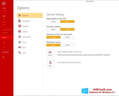 Képernyőkép PDF Architect Windows 8.1