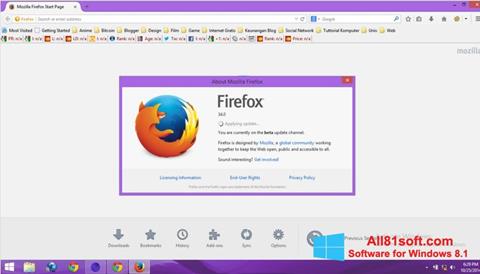 Képernyőkép Mozilla Firefox Offline Installer Windows 8.1