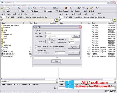 Képernyőkép File Master Windows 8.1