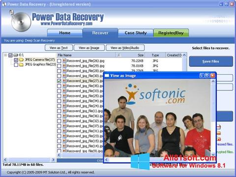 Képernyőkép Power Data Recovery Windows 8.1