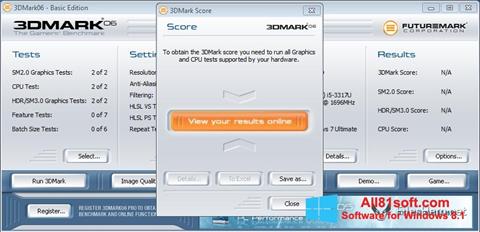 Képernyőkép 3DMark06 Windows 8.1
