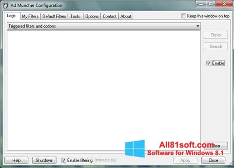 Képernyőkép Ad Muncher Windows 8.1