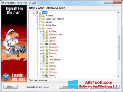Képernyőkép Duplicate File Remover Windows 8.1