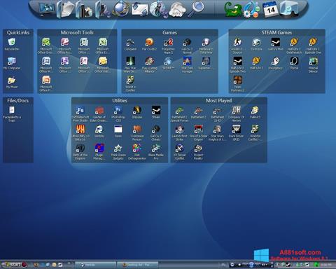 Képernyőkép Fences Windows 8.1