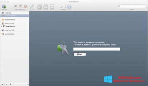 Képernyőkép RoboForm Windows 8.1