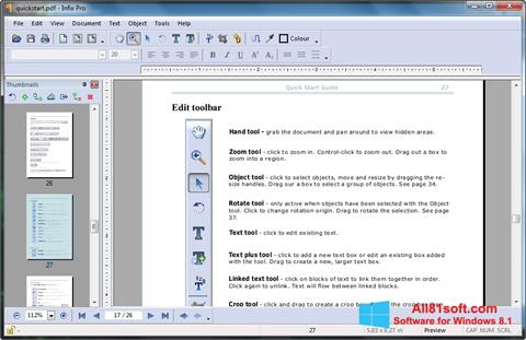 Képernyőkép Infix PDF Editor Windows 8.1