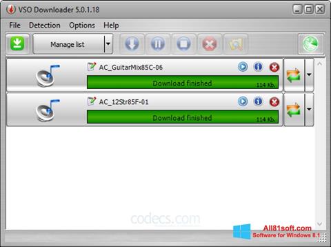Képernyőkép VSO Downloader Windows 8.1
