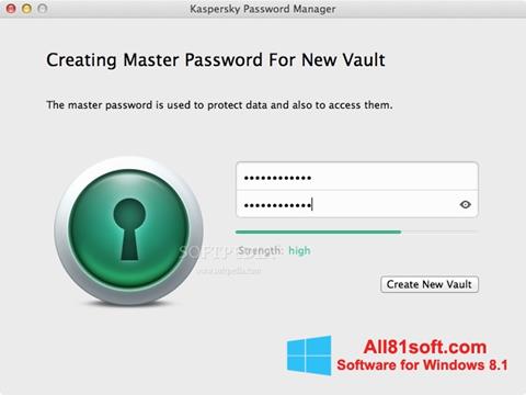 Képernyőkép Kaspersky Password Manager Windows 8.1