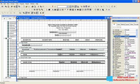 Képernyőkép Microsoft Visual FoxPro Windows 8.1