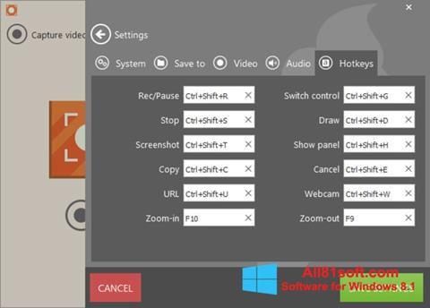 Képernyőkép Icecream Screen Recorder Windows 8.1