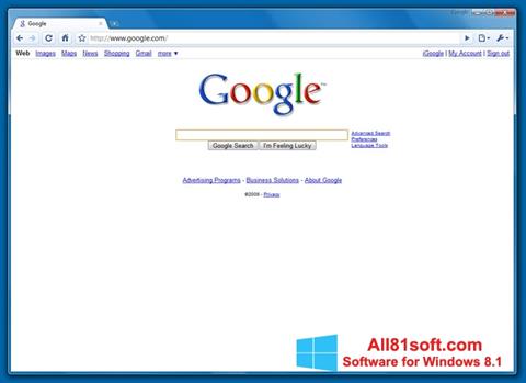 Képernyőkép Google Chrome Beta Windows 8.1