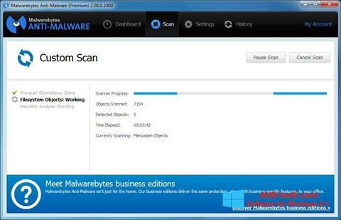 Képernyőkép Malwarebytes Anti-Malware Windows 8.1