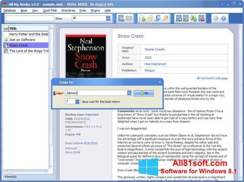 Képernyőkép All My Books Windows 8.1