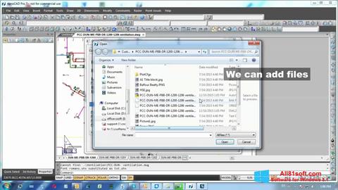 Képernyőkép nanoCAD Windows 8.1