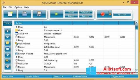 Képernyőkép Mouse Recorder Windows 8.1