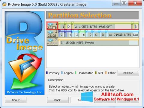Képernyőkép R-Drive Image Windows 8.1