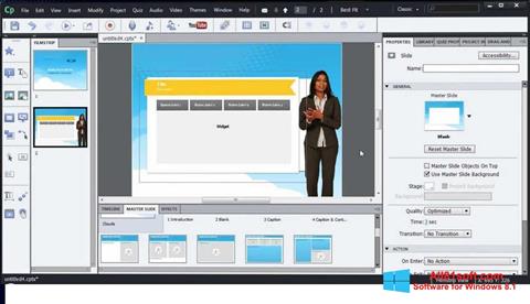 Képernyőkép Adobe Captivate Windows 8.1