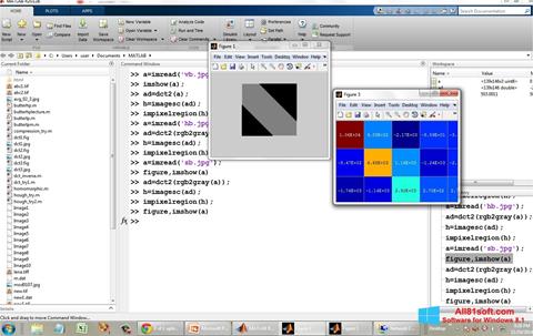 Képernyőkép MATLAB Windows 8.1
