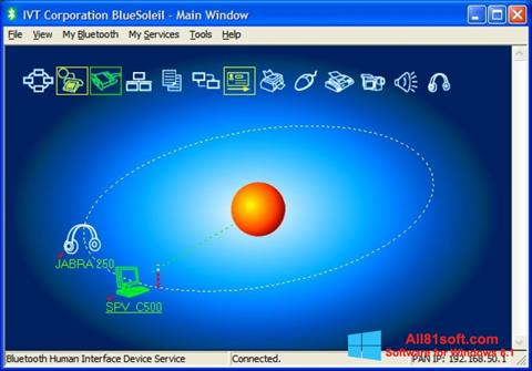 Képernyőkép BlueSoleil Windows 8.1