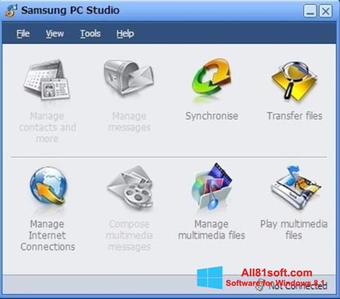 Képernyőkép Samsung PC Studio Windows 8.1