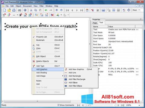 Képernyőkép Foxit PDF Editor Windows 8.1