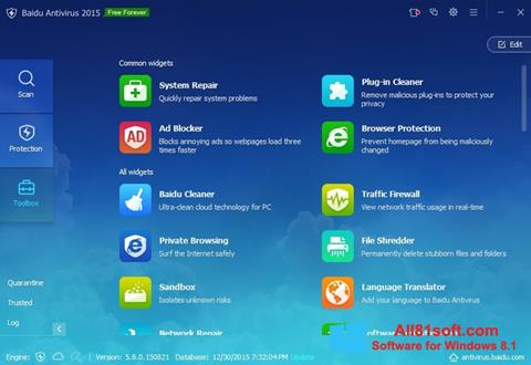 Képernyőkép Baidu Antivirus Windows 8.1