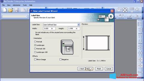 Képernyőkép BarTender Windows 8.1