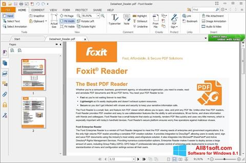 Képernyőkép Foxit Reader Windows 8.1