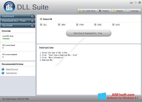 Képernyőkép DLL Suite Windows 8.1