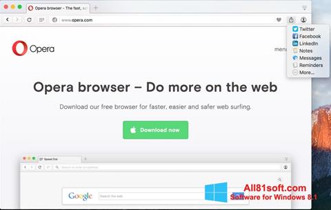 Képernyőkép Opera Turbo Windows 8.1