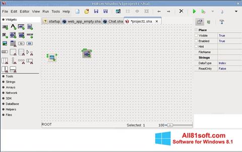 Képernyőkép HiAsm Windows 8.1