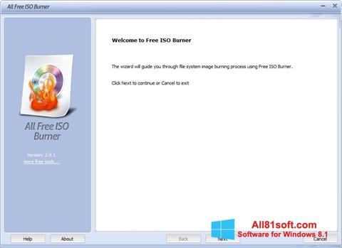 Képernyőkép ISO Burner Windows 8.1