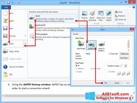 Képernyőkép doPDF Windows 8.1