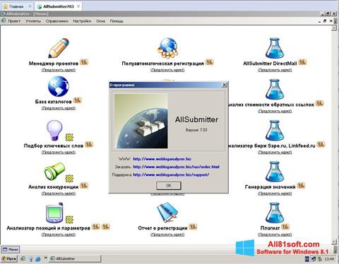 Képernyőkép AllSubmitter Windows 8.1