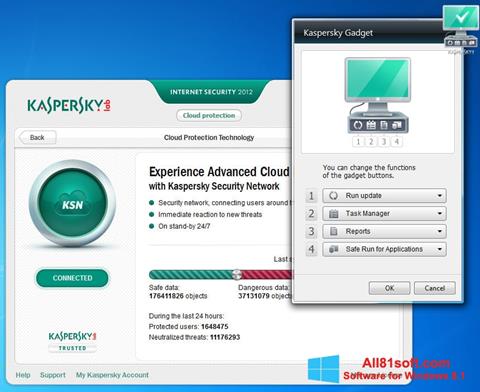 Képernyőkép Kaspersky Internet Security Windows 8.1