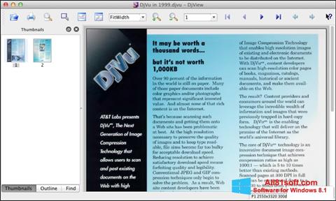Képernyőkép DjView Windows 8.1