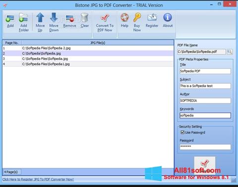 Képernyőkép Image To PDF Converter Windows 8.1