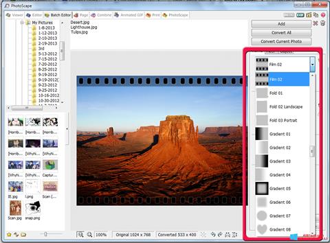 Képernyőkép PhotoScape Windows 8.1