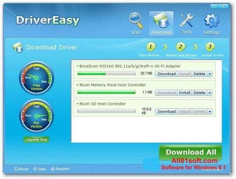 Képernyőkép Driver Easy Windows 8.1