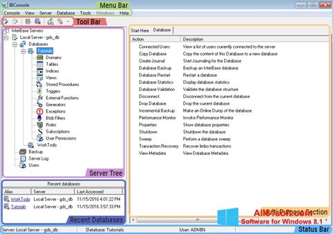Képernyőkép InterBase Windows 8.1